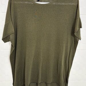 EILEEN FISHER Fine Silk Organic Linen Knit Tunic Sweater - sz Small